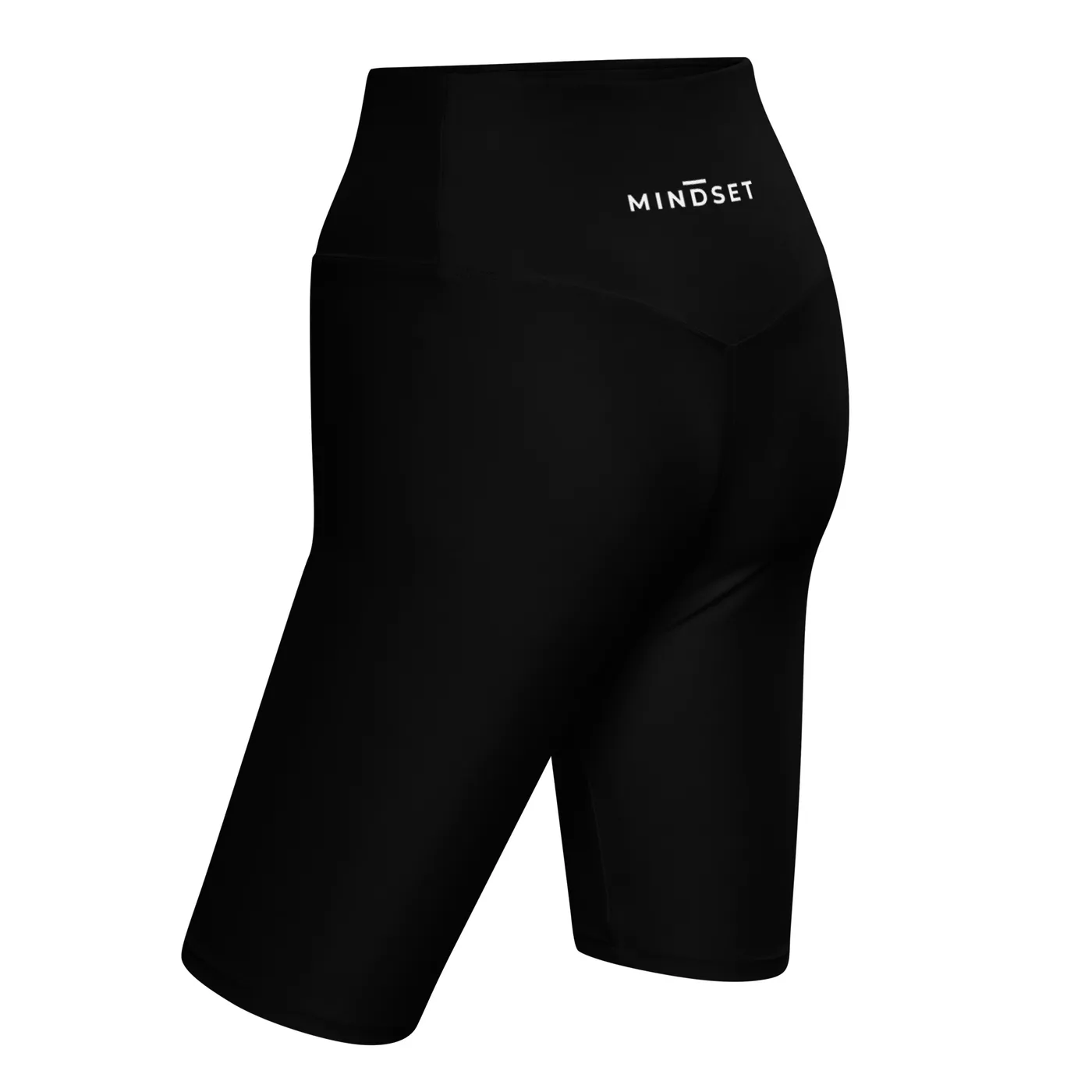 BIKER SHORTS, EMBLEM, BLACK