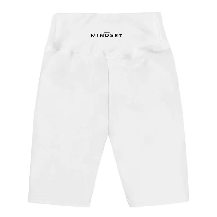 BIKER SHORTS, EMBLEM, WHITE
