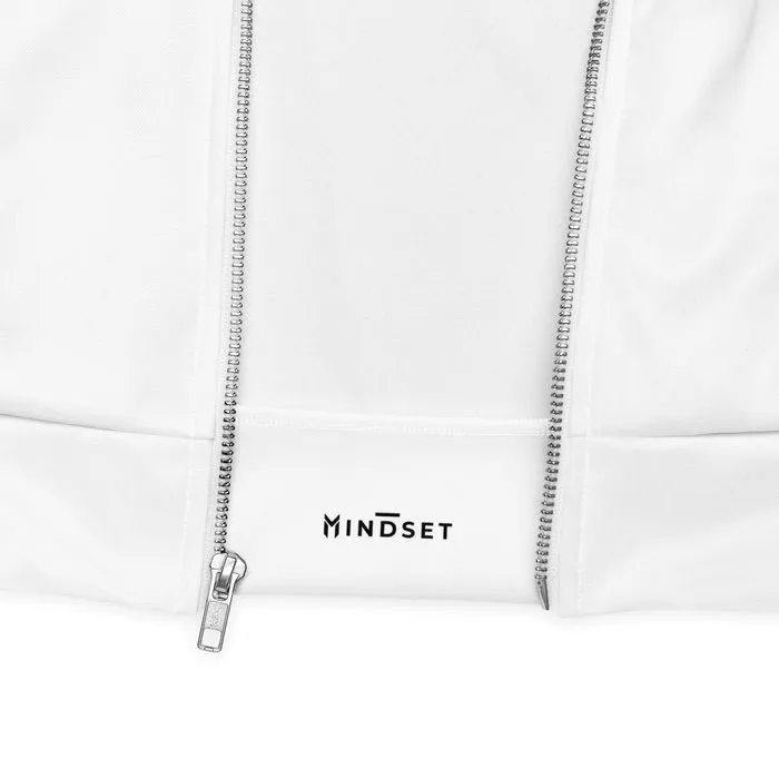 BOMBER JACKET, EMBLEM, WHITE