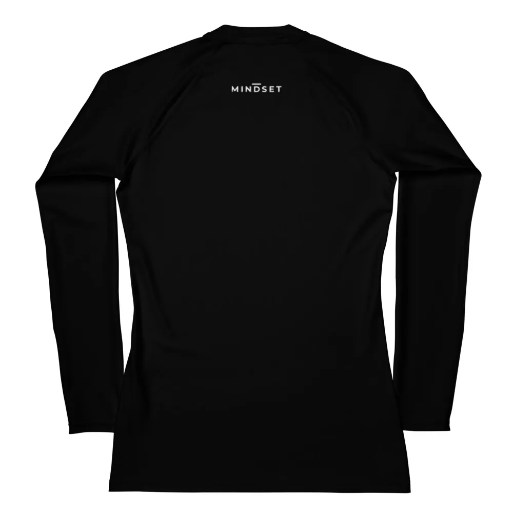 RASH GUARD, EMBLEM, BLACK
