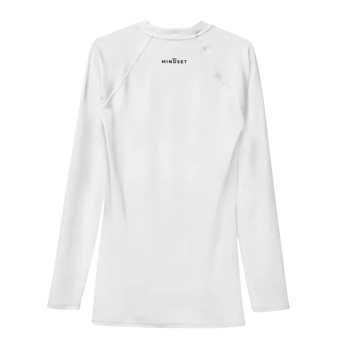 RASH GUARD, EMBLEM, WHITE