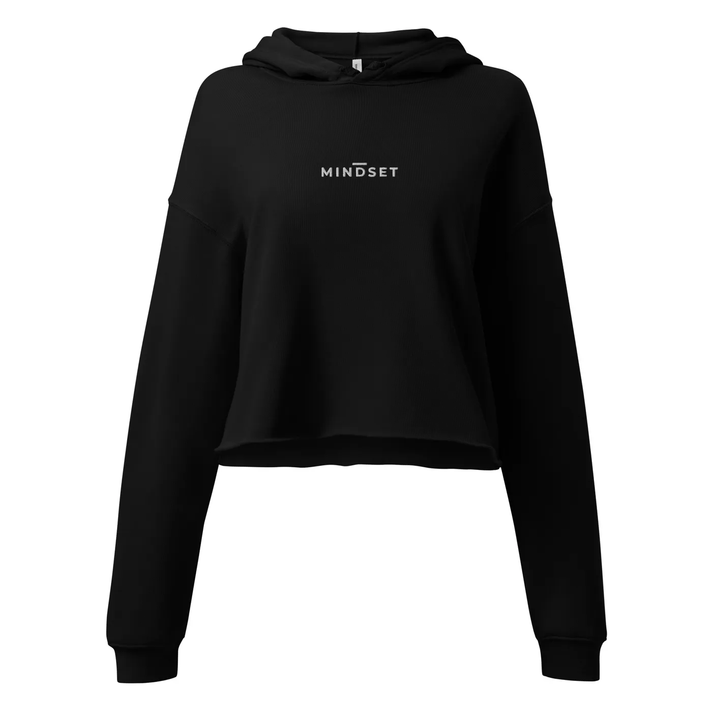 CROPPED HOODIE, MINDSET, BLACK