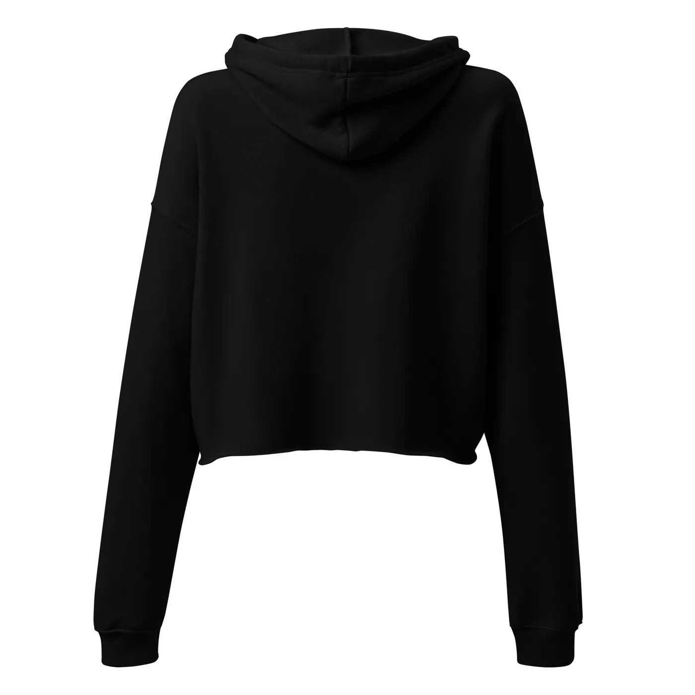 CROPPED HOODIE, BLACK