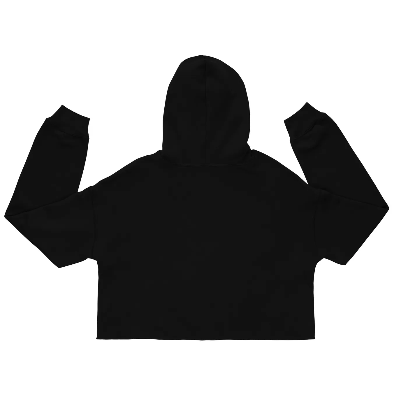 CROPPED HOODIE, BLACK