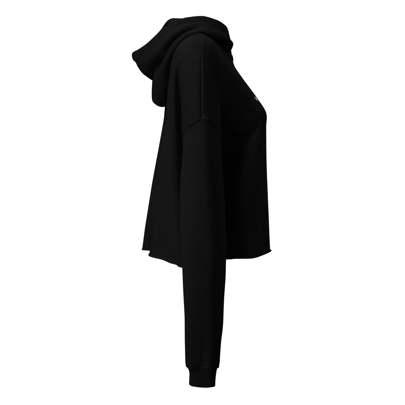 CROPPED HOODIE, BLACK