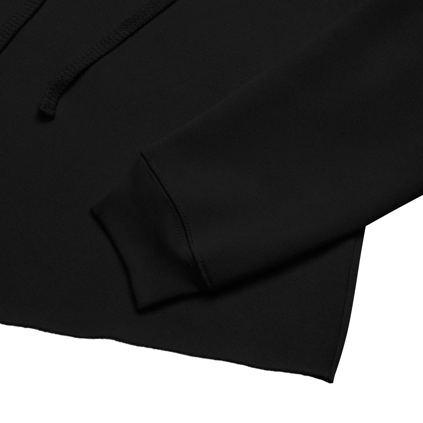 CROPPED HOODIE, BLACK