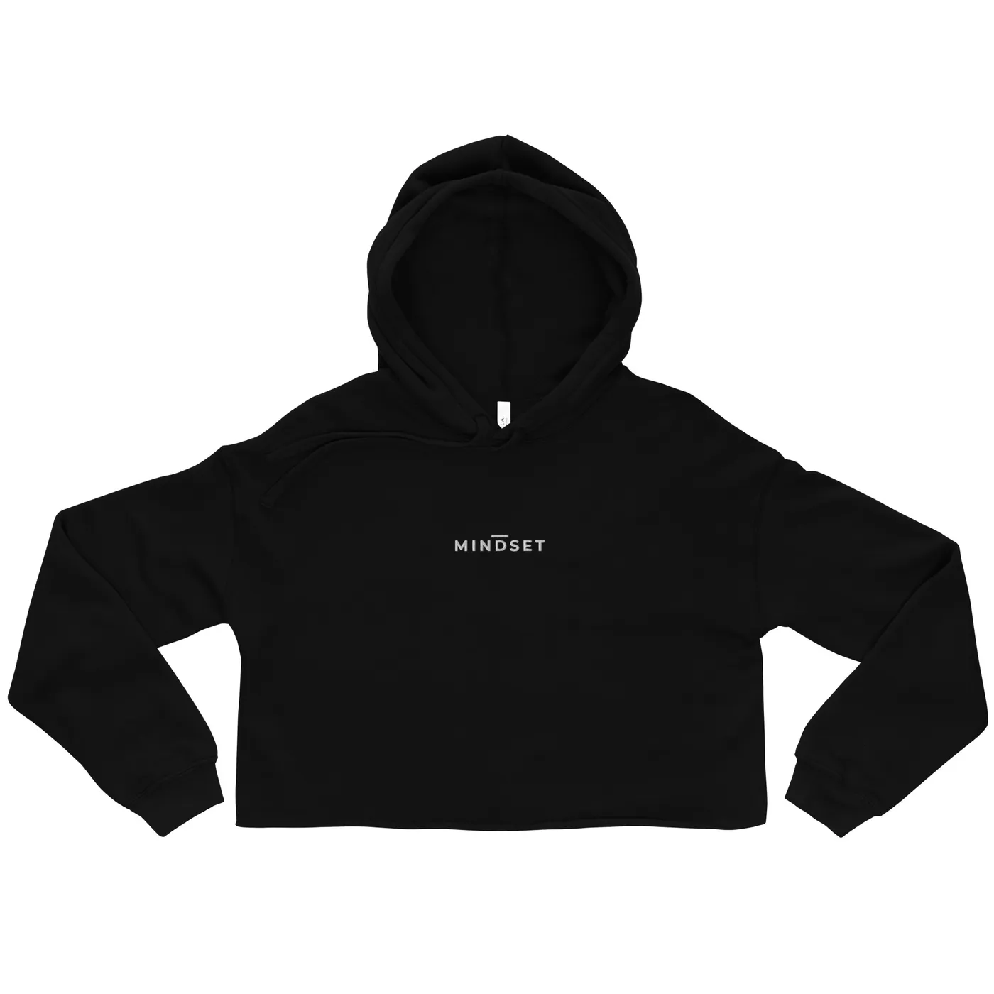 CROPPED HOODIE, MINDSET, BLACK