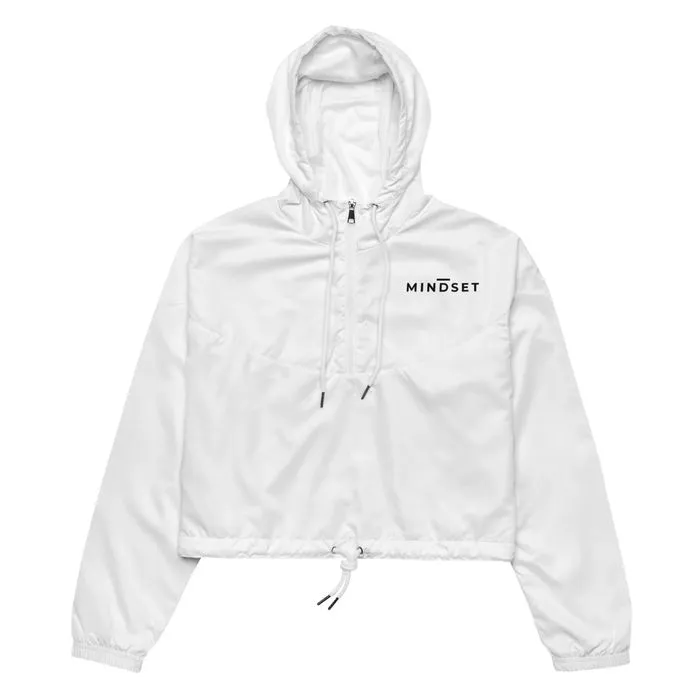 CROPPED WINDBREAKER, MINDSET, WHITE
