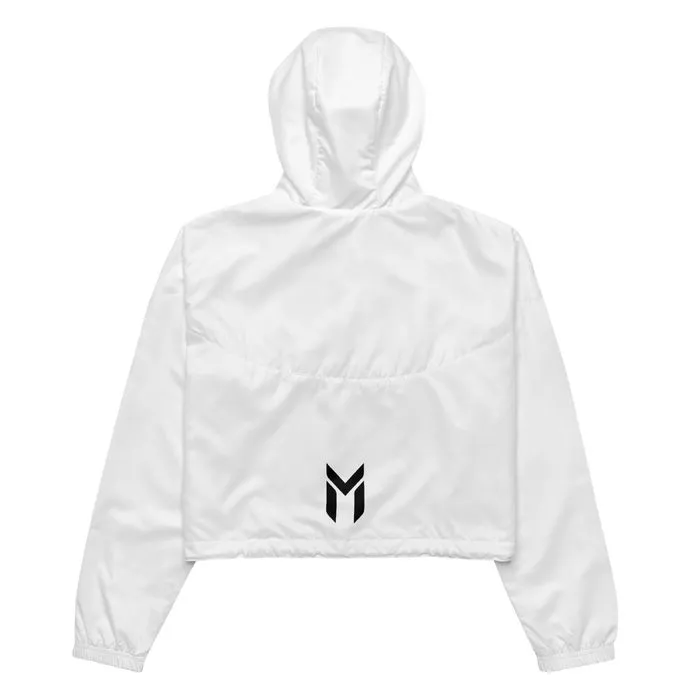 CROPPED WINDBREAKER, MINDSET, WHITE