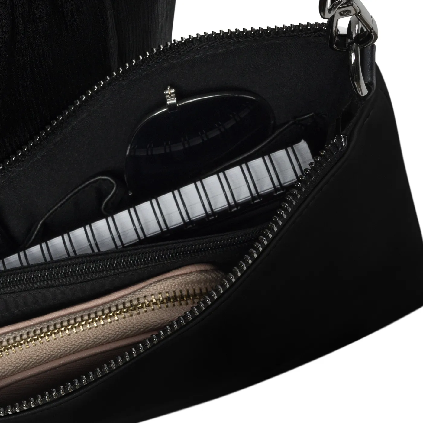 CROSSBODY BAG, EMBLEM, BLACK