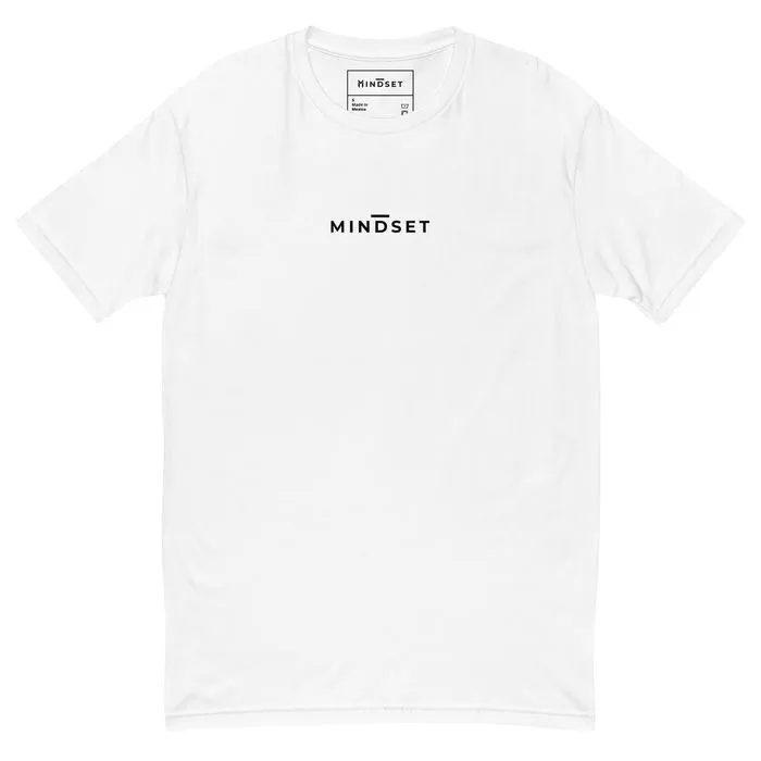 FITTED TEE, MINDSET, WHITE