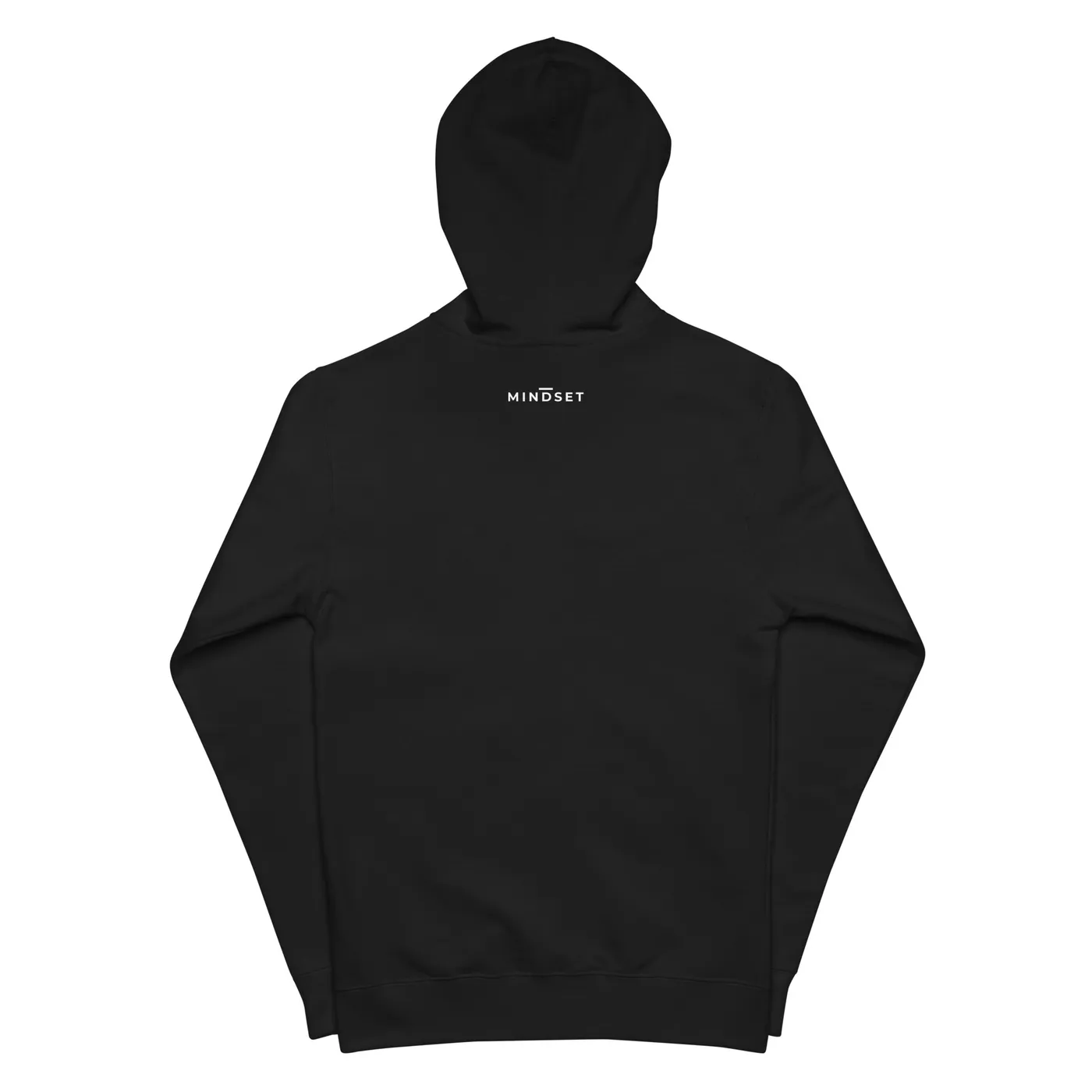 FLEECE HOODIE, EMBLEM, BLACK