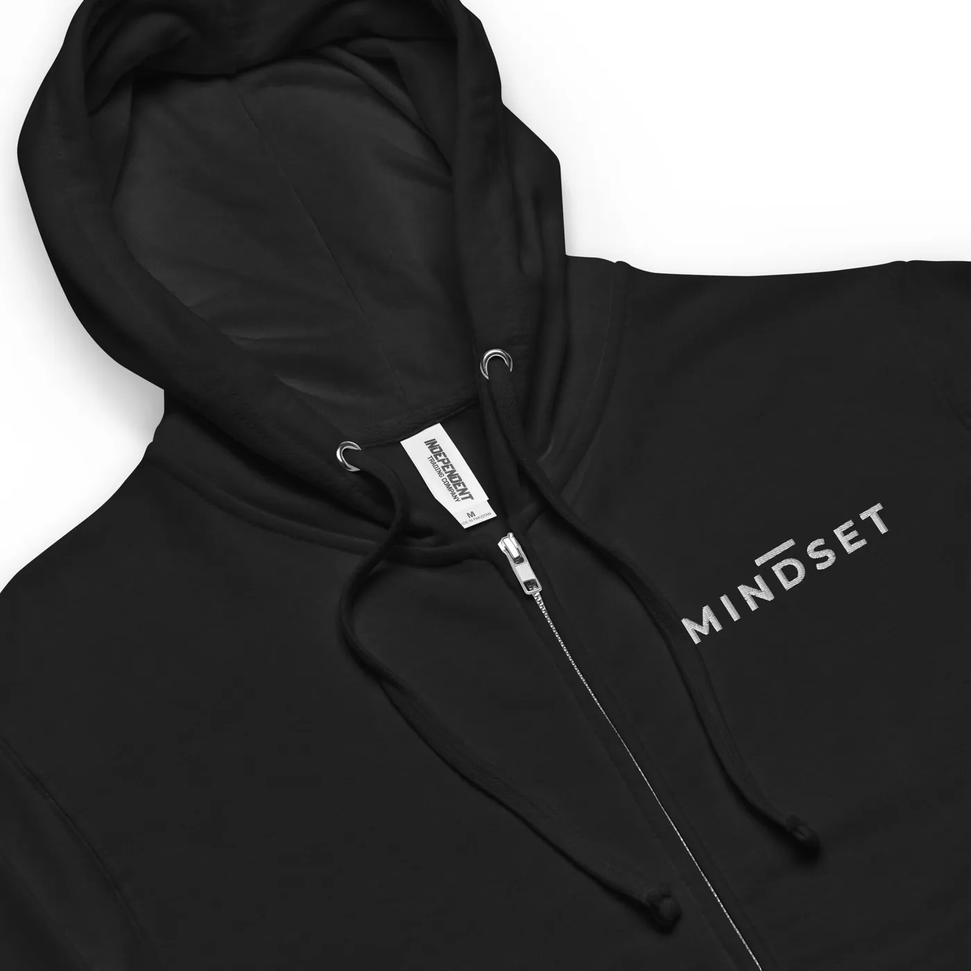 FLEECE HOODIE, MINDSET, BLACK
