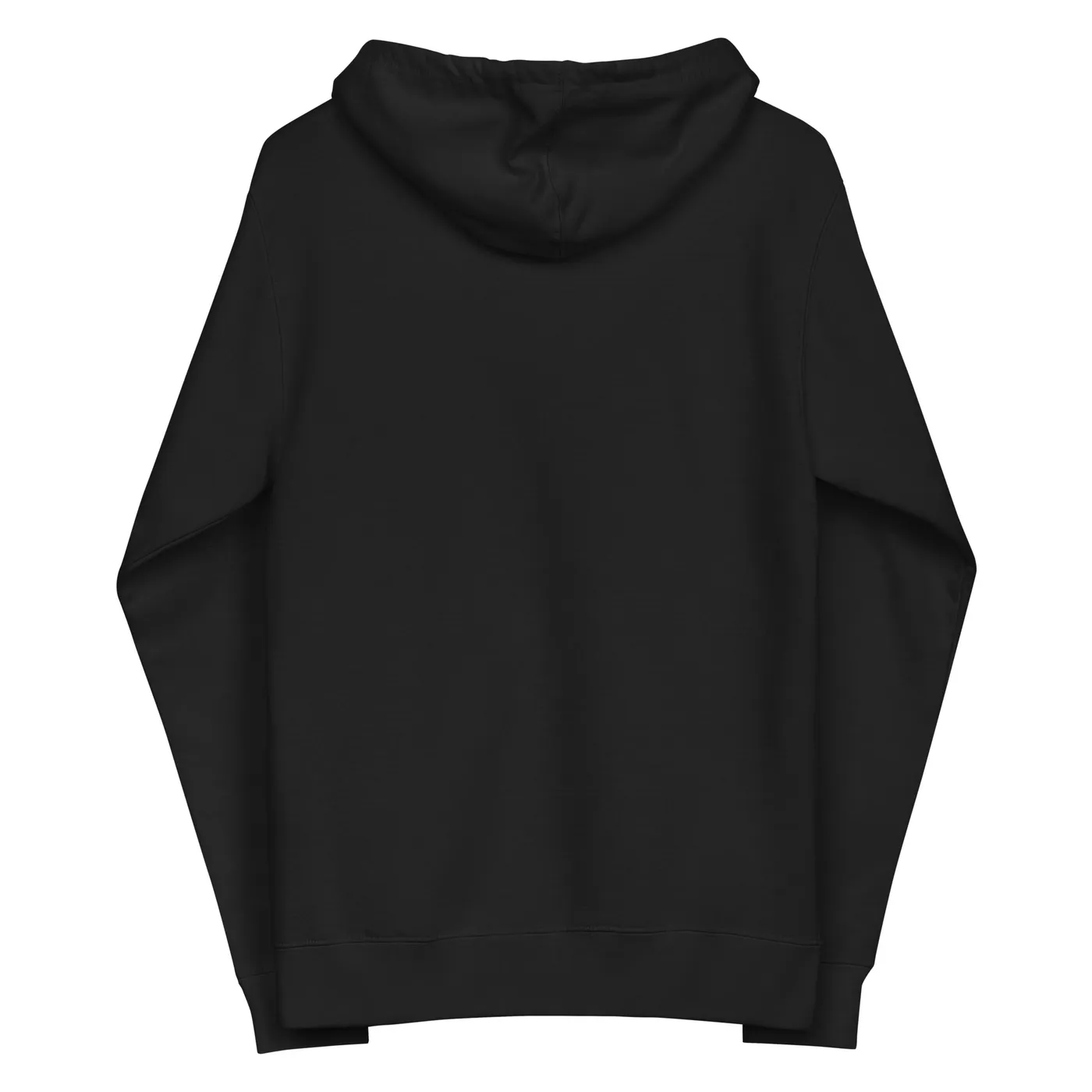 FLEECE HOODIE, EMBLEM, BLACK