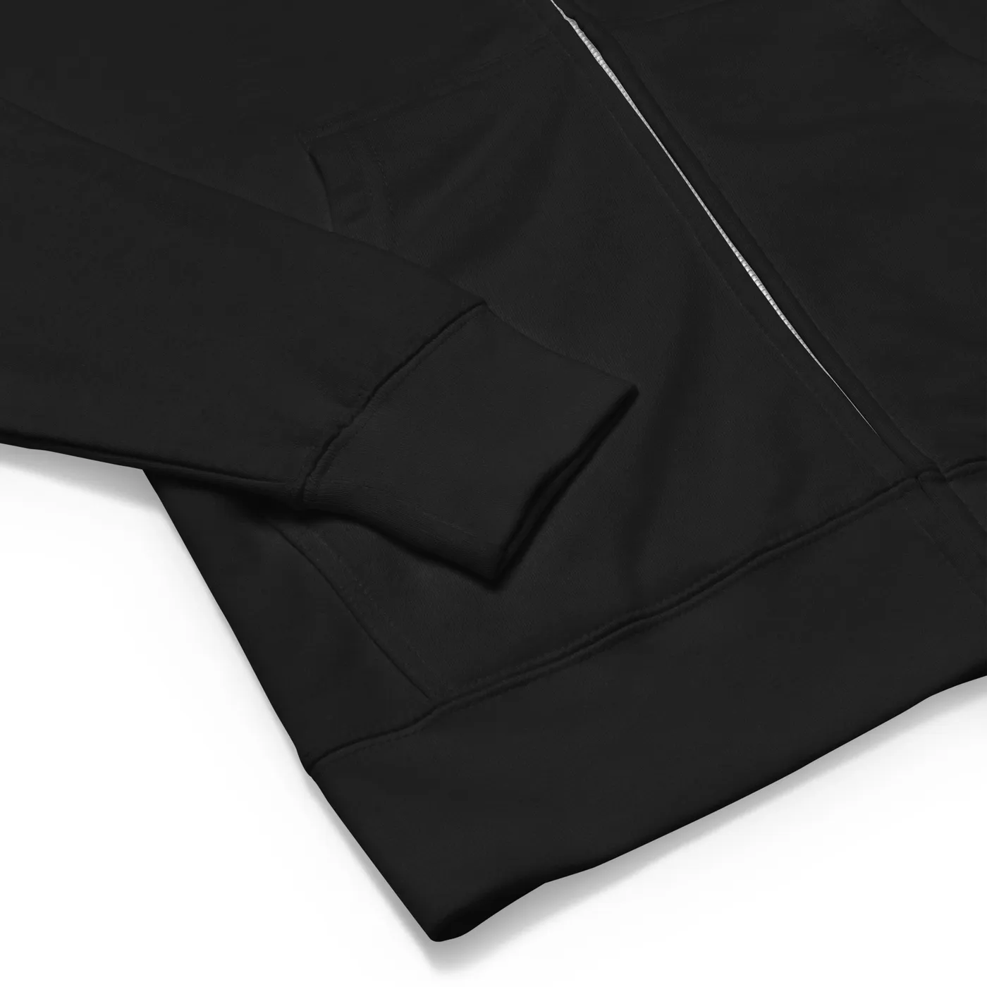 FLEECE HOODIE, BLACK