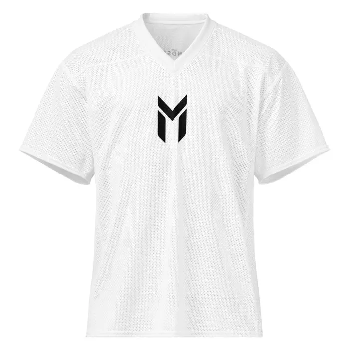FOOTBALL JERSEY, EMBLEM, WHITE