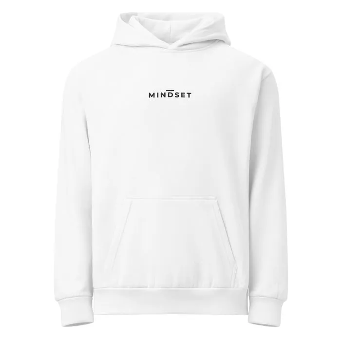 GYM HOODIE, MINDSET, WHITE