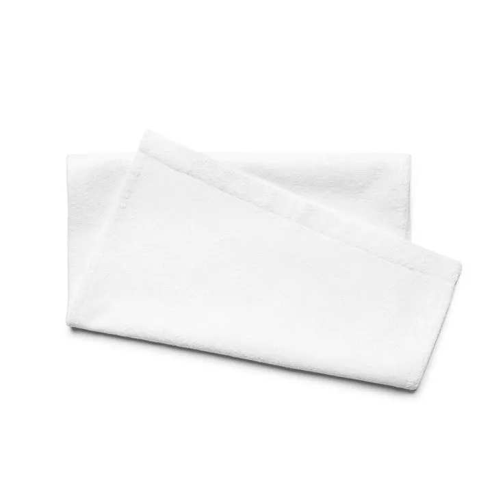GYM TOWEL, EMBLEM, WHITE
