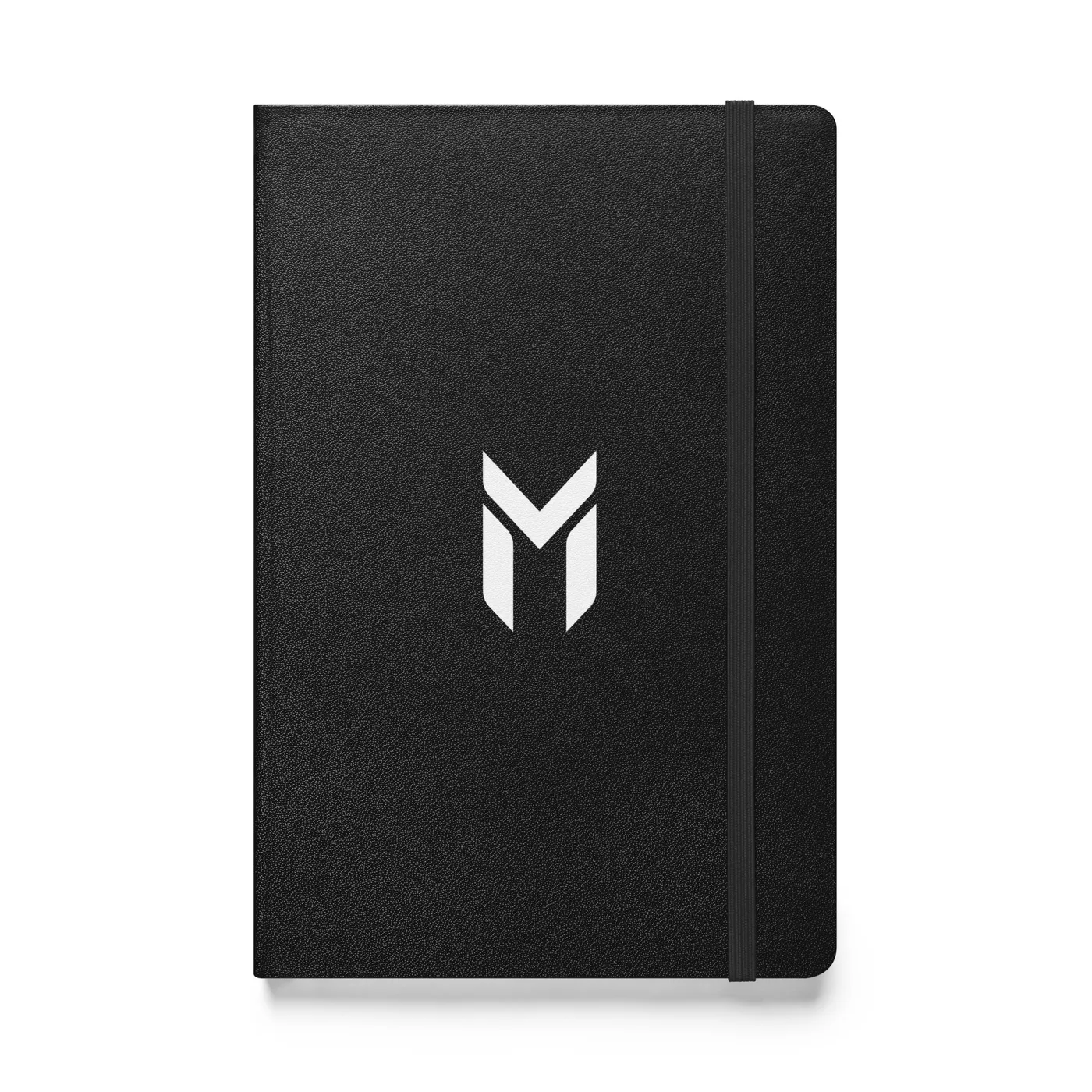HARDCOVER NOTEBOOK, EMBLEM, BLACK