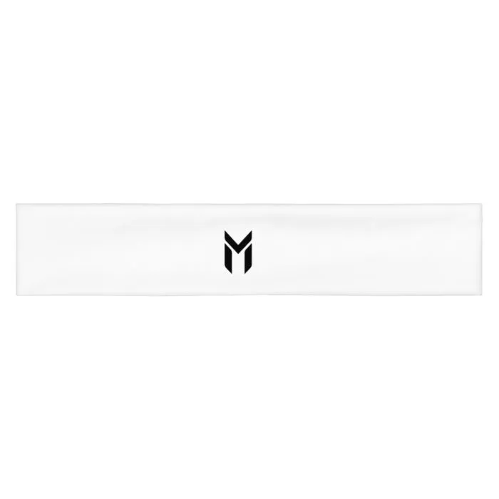 HEADBAND, EMBLEM, WHITE