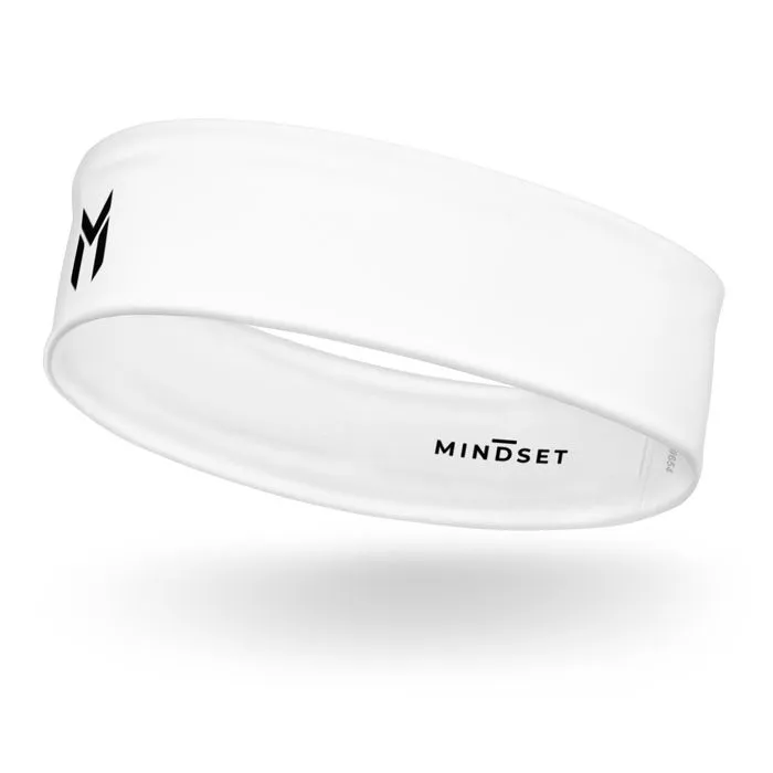 HEADBAND, EMBLEM, WHITE