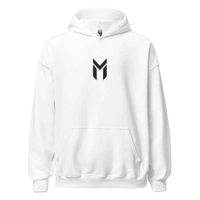 HEAVY HOODIE, EMBLEM, WHITE