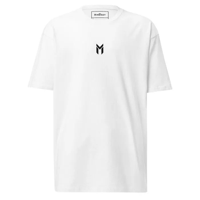 HEAVYWEIGHT TEE, EMBLEM, WHITE