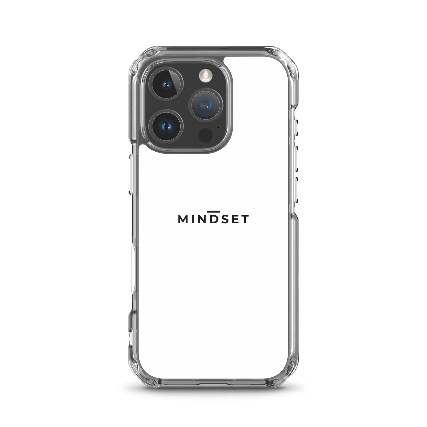 IPHONE CLEAR CASE, MINDSET, WHITE