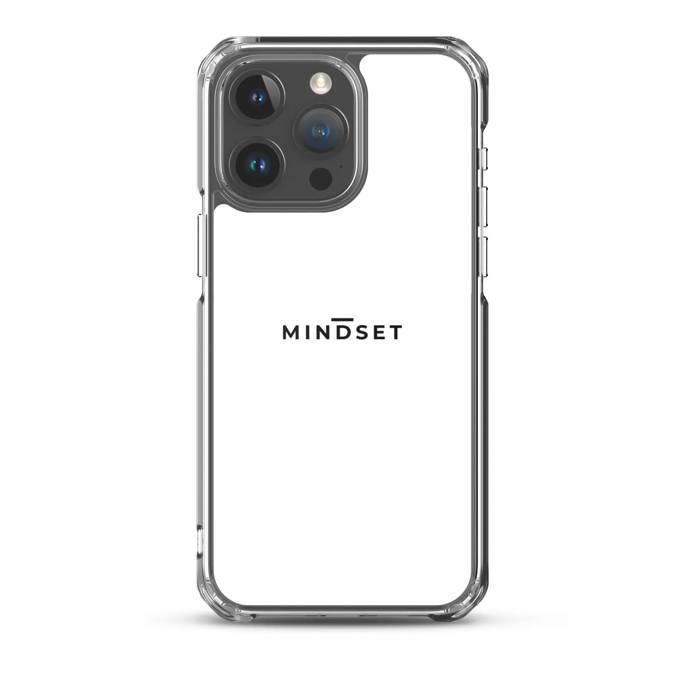 IPHONE CLEAR CASE, MINDSET, WHITE