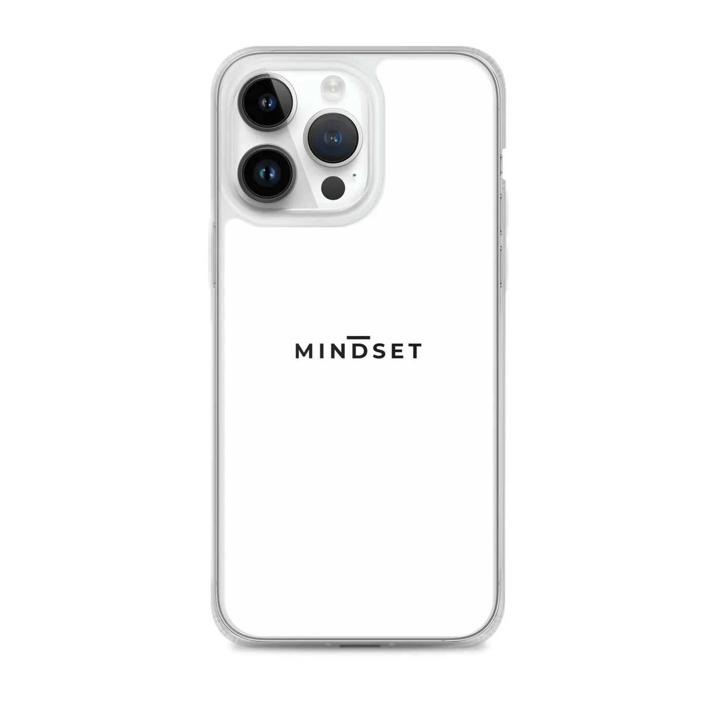 IPHONE CLEAR CASE, MINDSET, WHITE