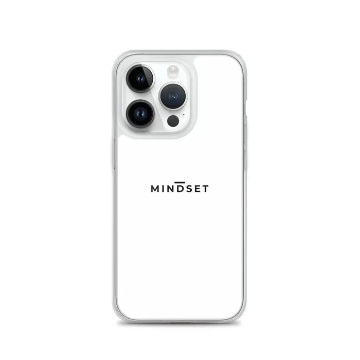 IPHONE CLEAR CASE, MINDSET, WHITE