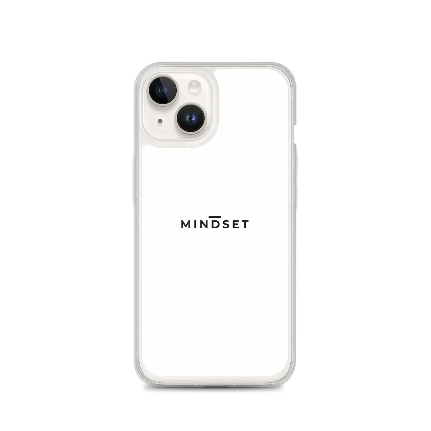IPHONE CLEAR CASE, MINDSET, WHITE