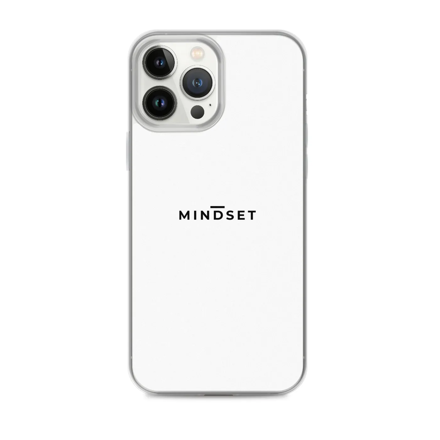 IPHONE CLEAR CASE, MINDSET, WHITE