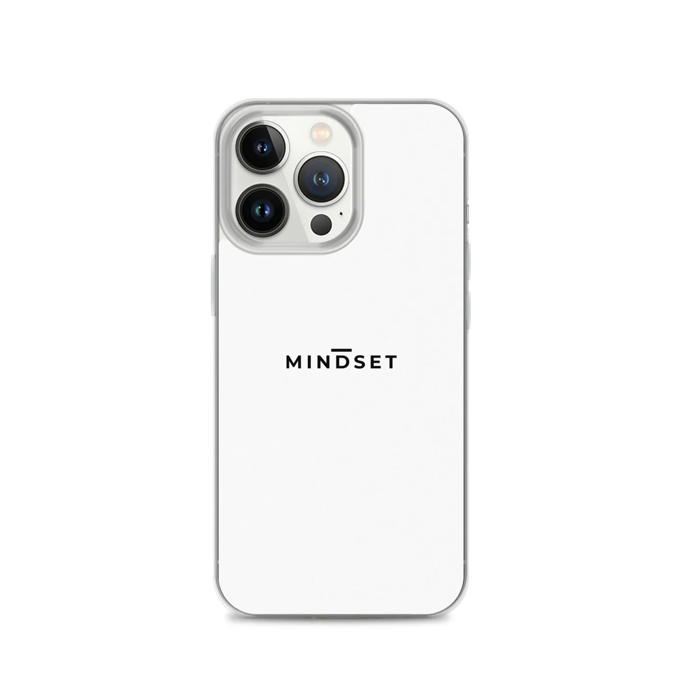 IPHONE CLEAR CASE, MINDSET, WHITE