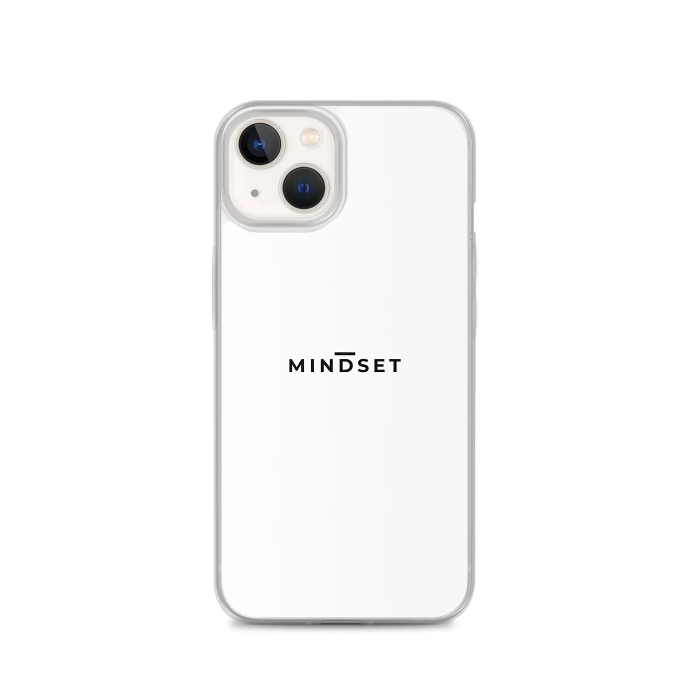 IPHONE CLEAR CASE, MINDSET, WHITE