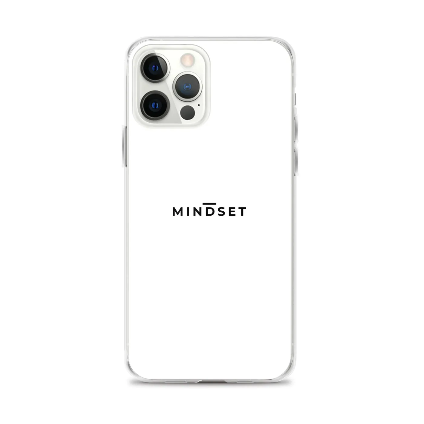 IPHONE CLEAR CASE, MINDSET, WHITE