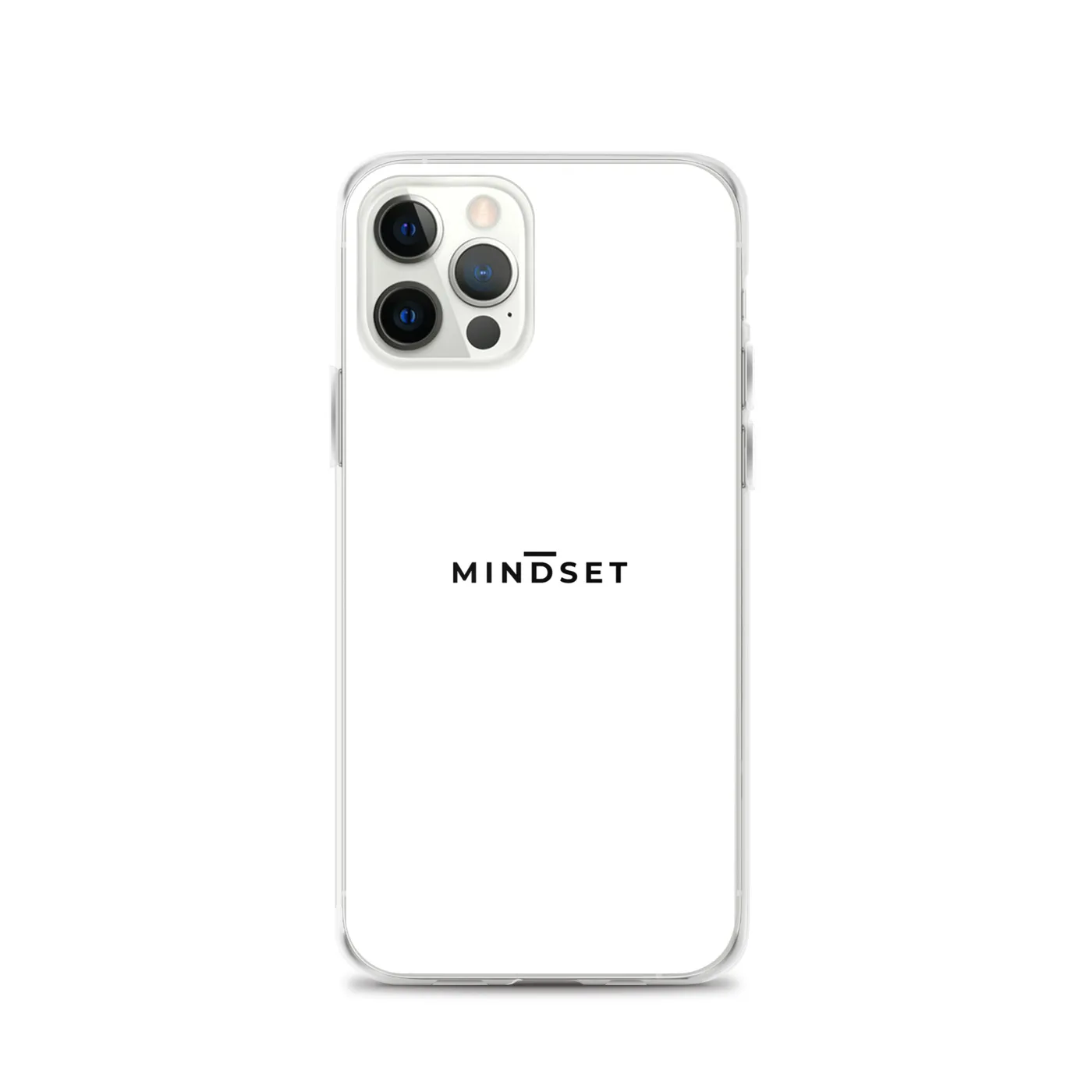 IPHONE CLEAR CASE, MINDSET, WHITE