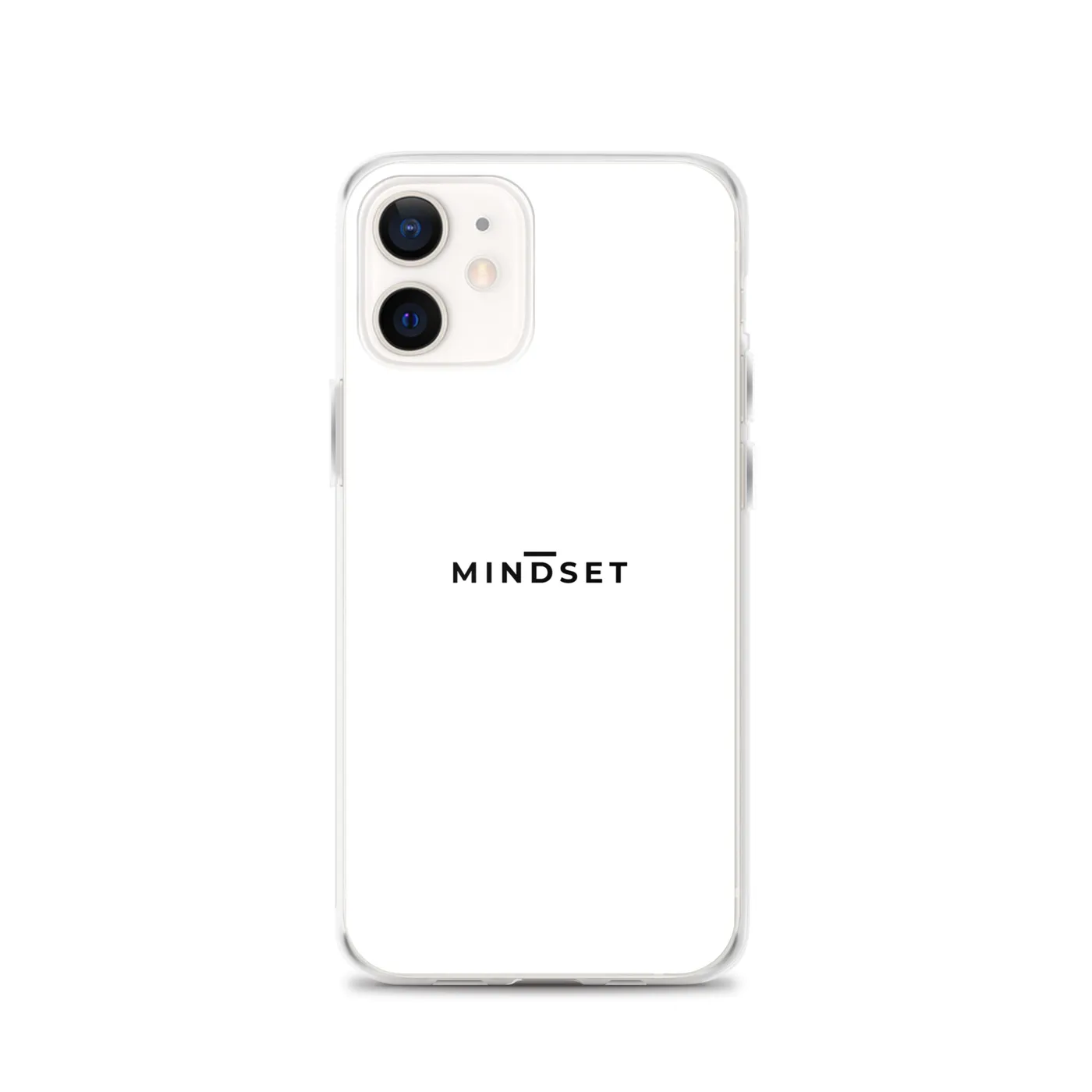 IPHONE CLEAR CASE, MINDSET, WHITE
