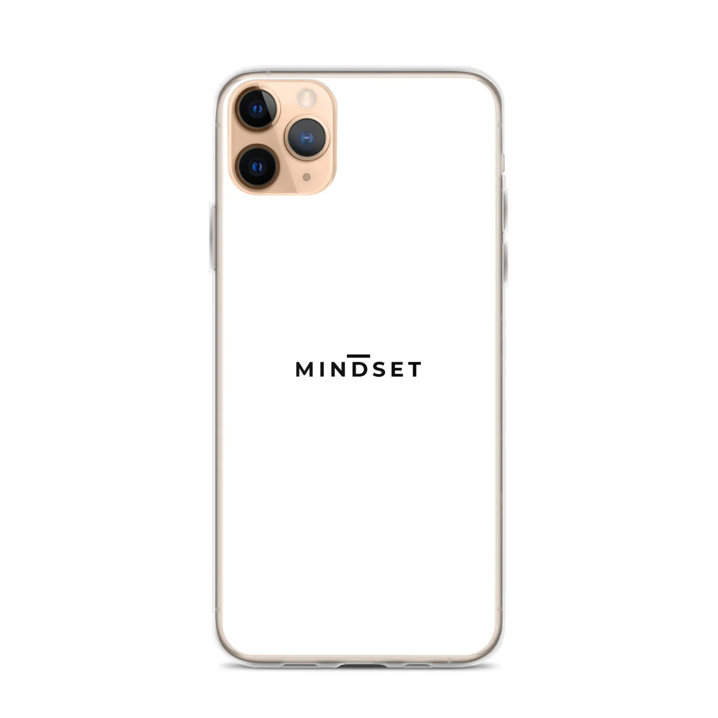 IPHONE CLEAR CASE, MINDSET, WHITE