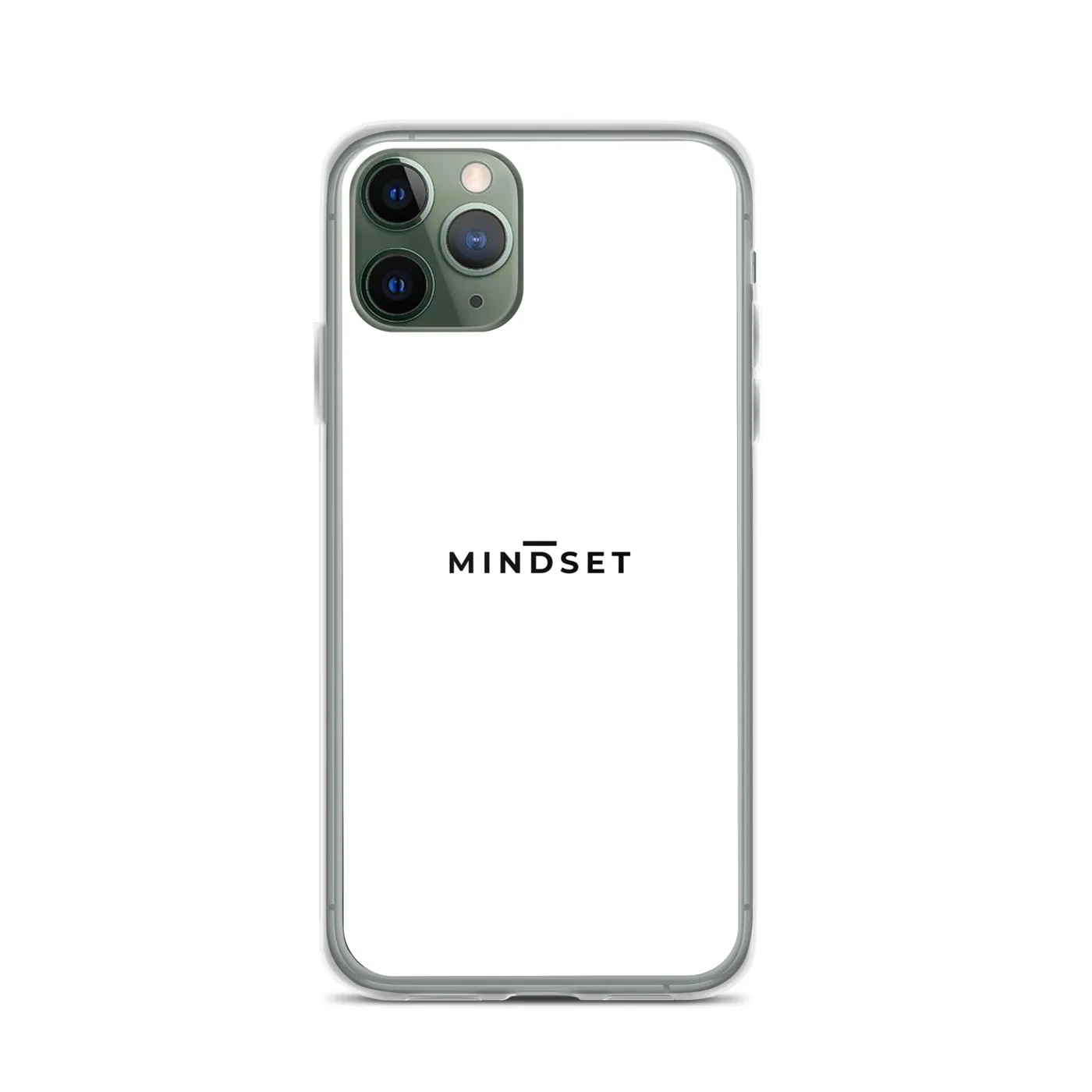 IPHONE CLEAR CASE, MINDSET, WHITE