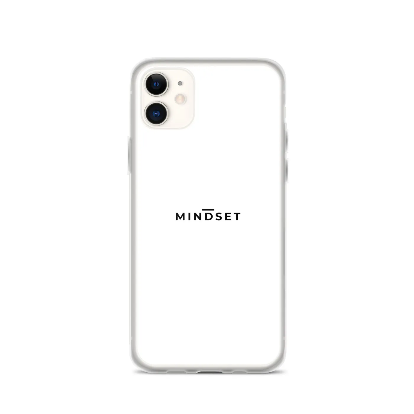 IPHONE CLEAR CASE, MINDSET, WHITE