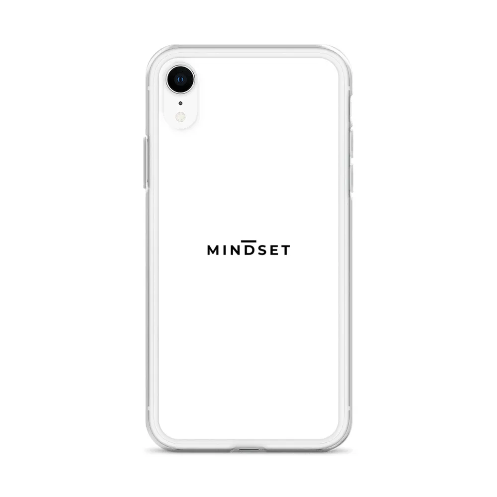 IPHONE CLEAR CASE, MINDSET, WHITE
