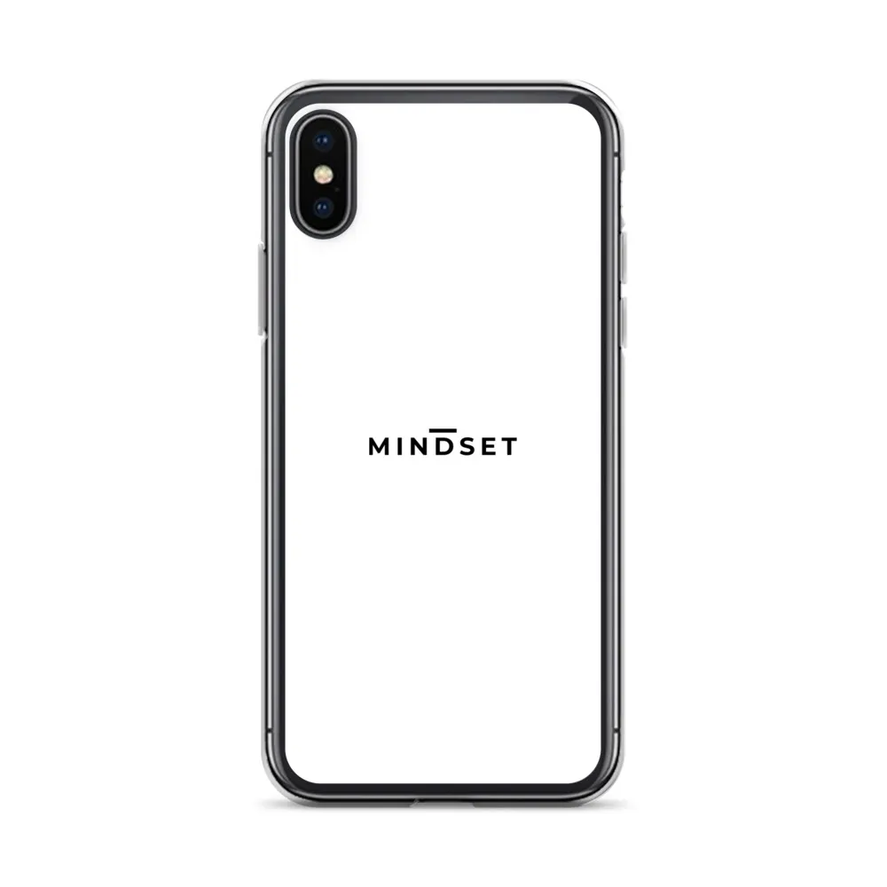 IPHONE CLEAR CASE, MINDSET, WHITE