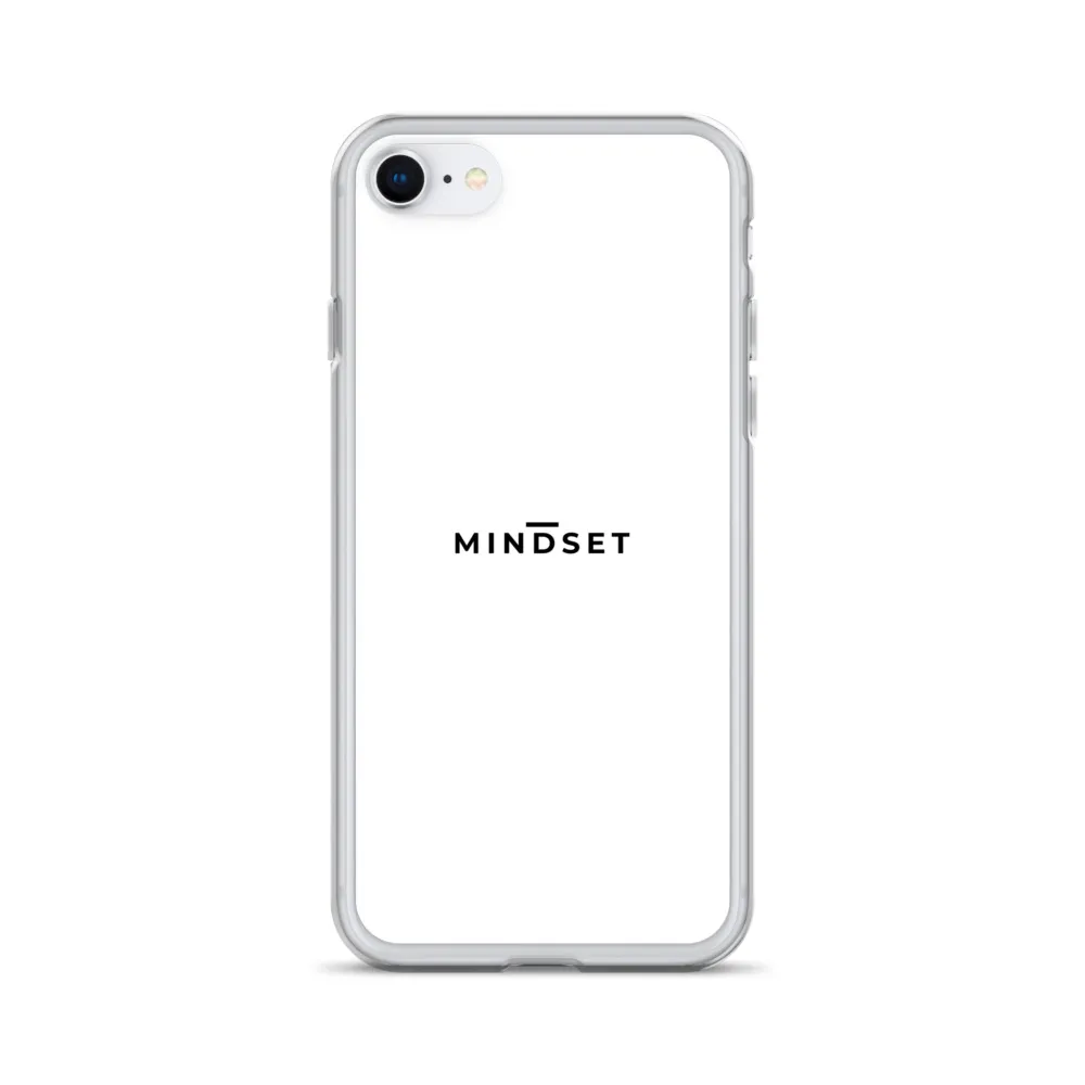 IPHONE CLEAR CASE, MINDSET, WHITE