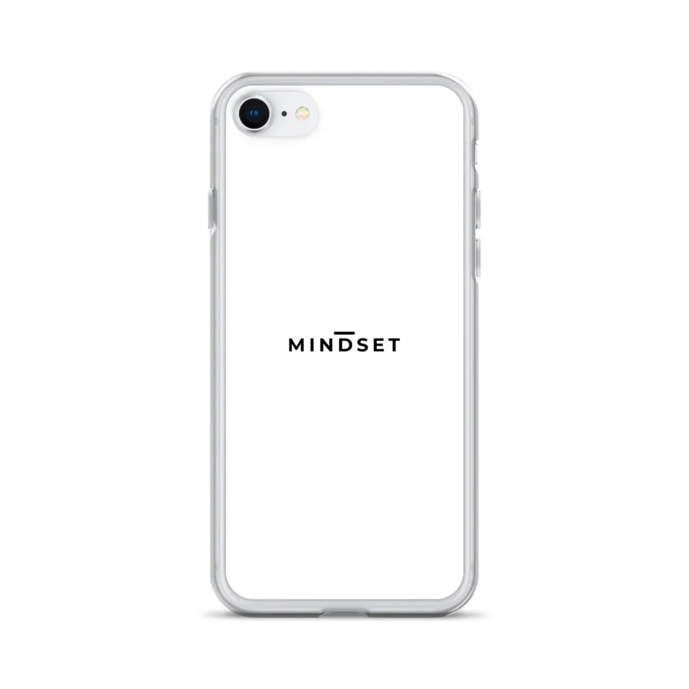 IPHONE CLEAR CASE, MINDSET, WHITE