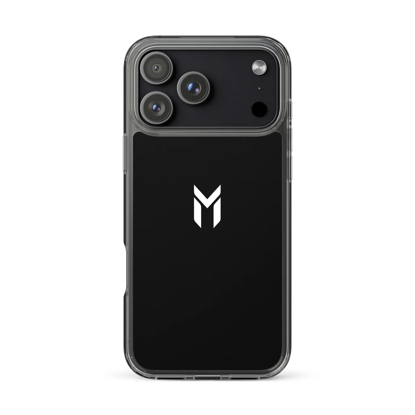 IPHONE CLEAR CASE, EMBLEM, BLACK