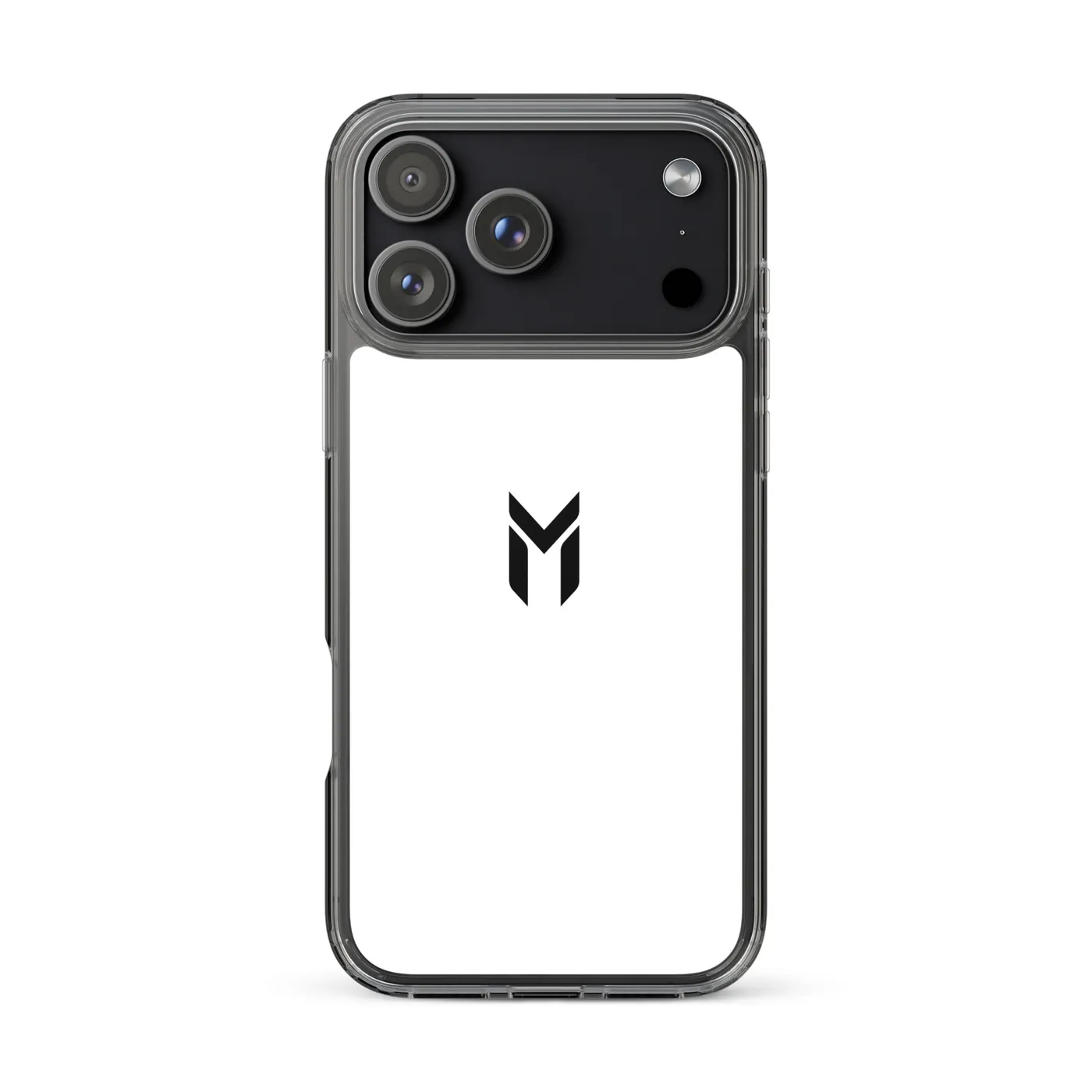 IPHONE CLEAR CASE, EMBLEM, WHITE
