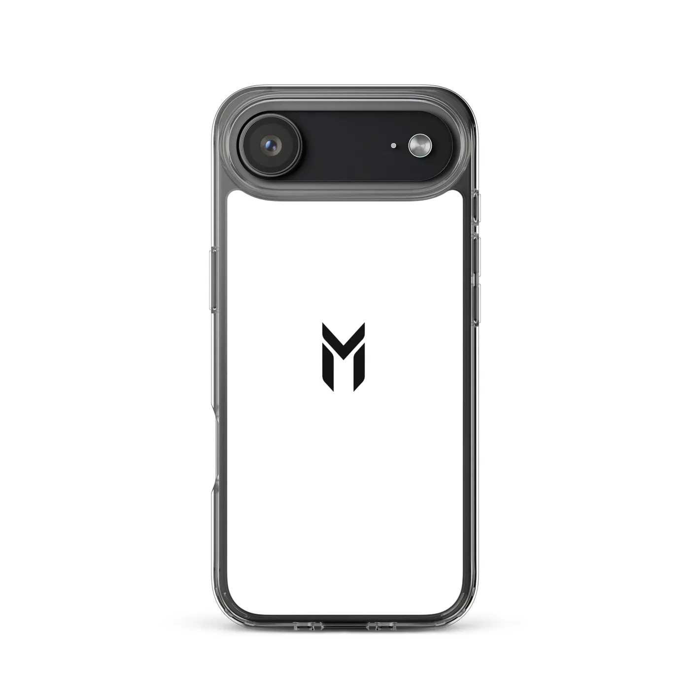 IPHONE CLEAR CASE, EMBLEM, WHITE