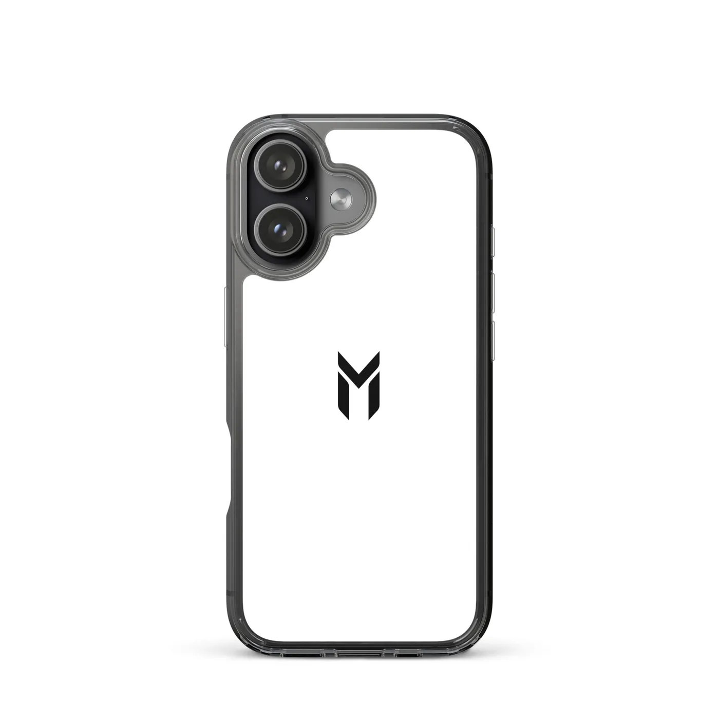 IPHONE CLEAR CASE, EMBLEM, WHITE