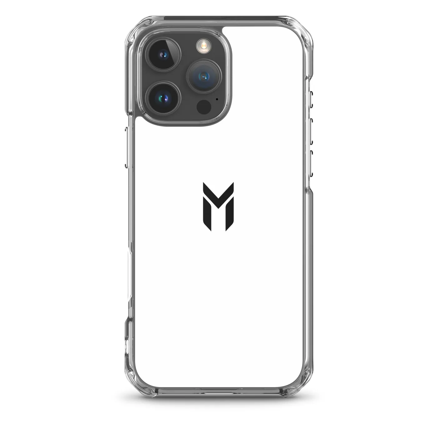 IPHONE CLEAR CASE, EMBLEM, WHITE
